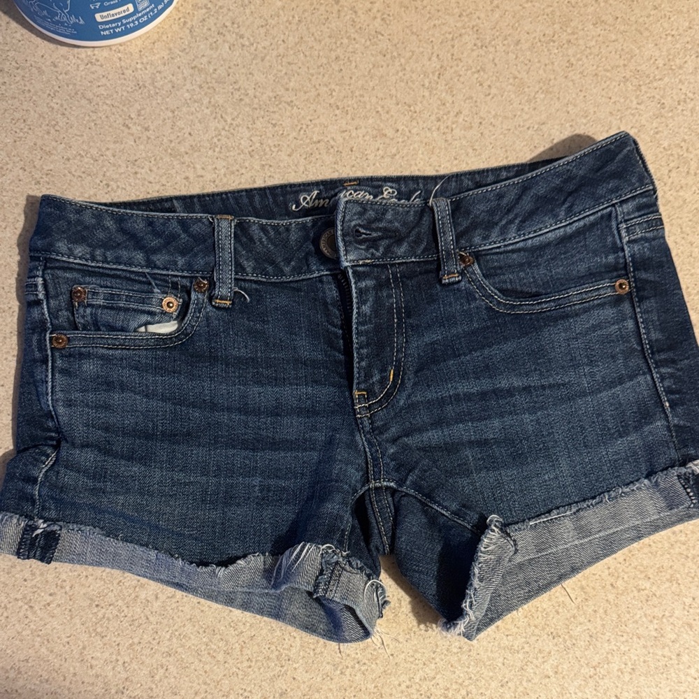 American Eagle Outfitters Dark Blue Jean Shorts